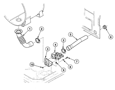 Drain Assy Diagram and Parts List for SWFX75NN4000  Speed Queen Washer