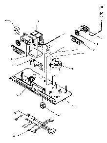 Control Assembly Diagram and Parts List for TX25R4E-P1175402WE  Amana Refrigerator