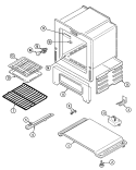 OVEN / BASE Diagram and Parts List for G3127WRV  Maytag Range