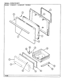 DOOR / DRAWER Diagram and Parts List for 3110PRV-K  Magic Chef Range