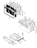 GAS CONTROLS - LOWER Diagram and Parts List for 24FK-6CKXWV8-DY  Magic Chef Microwave Oven Combo
