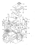 DOOR - LOWER Diagram and Parts List for 24FK-6CKXWV8-DY  Magic Chef Microwave Oven Combo