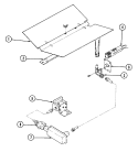 GAS CONTROLS Diagram and Parts List for 9121WPW  Magic Chef Wall Oven