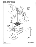 FREEZER COMPARTMENT Diagram and Parts List for CDNS22V9A CR38A Admiral Refrigerator