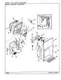 ICE & WATER DISPENSER Diagram and Parts List for CDNS22V9A CR38A Admiral Refrigerator