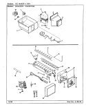 ICE MAKER & BIN Diagram and Parts List for CDNS22V9A CR38A Admiral Refrigerator