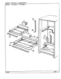 SHELVES & ACCESSORIES Diagram and Parts List for AT21EM9FA DA80A Admiral Refrigerator