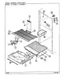 FREEZER COMPARTMENT Diagram and Parts List for AT21EM9FA DA80A Admiral Refrigerator