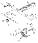 GAS CONTROLS (ELECTRONIC) Diagram and Parts List for 3141XRW  Magic Chef Range