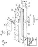 Part Location Diagram of 69865-9 Whirlpool WIRE HARNESS, DOOR NLA