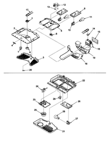 Controls Diagram and Parts List for CB22G6Q-PCB22G600C  Crosley Refrigerator