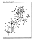 ICE & WATER DISPENSER Diagram and Parts List for AS22M8DA DN34C Admiral Refrigerator