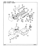 ICE MAKER & BIN Diagram and Parts List for AS22M8DA DN34C Admiral Refrigerator