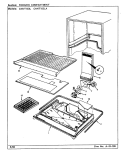 FREEZER COMPARTMENT Diagram and Parts List for CNNT153LA CF06A Admiral Refrigerator