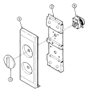 CONTROL Diagram and Parts List for MEA5HW-1  Admiral Microwave