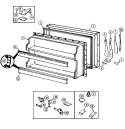 FREEZER DOOR Diagram and Parts List for AT19M8A  Admiral Refrigerator