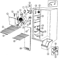 FREEZER COMPARTMENT Diagram and Parts List for AS22M8A  Admiral Refrigerator