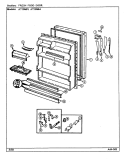 FRESH FOOD DOOR Diagram and Parts List for AT19M8A  Admiral Refrigerator