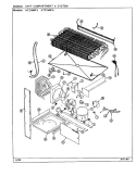 UNIT COMPARTMENT & SYSTEM Diagram and Parts List for AT21M9FA DD64A Admiral Refrigerator