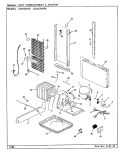 UNIT COMPARTMENT & SYSTEM Diagram and Parts List for CDNS24V9A CR86A Admiral Refrigerator