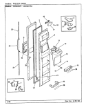 FREEZER DOOR Diagram and Parts List for CDNS24V9A CR86A Admiral Refrigerator