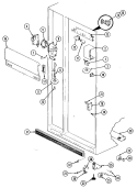 FRESH FOOD COMPARTMENT Diagram and Parts List for RC203TDV  Magic Chef Refrigerator