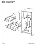 SHELVES & ACCESSORIES Diagram and Parts List for NT21L9FA BA74B Admiral Refrigerator