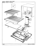 FREEZER COMPARTMENT Diagram and Parts List for NT21L9FA BA74B Admiral Refrigerator