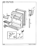FRESH FOOD DOOR Diagram and Parts List for NT21L9FA BA74B Admiral Refrigerator