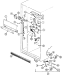 FRESH FOOD COMPARTMENT Diagram and Parts List for RSD2400DAE  Maytag Refrigerator