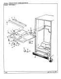 FRESH FOOD COMPARTMENT Diagram and Parts List for NNT199K CC67A Admiral Refrigerator