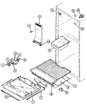 FREEZER COMPARTMENT Diagram and Parts List for AT21M8FA  Admiral Refrigerator