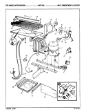 UNIT COMPARTMENT & SYSTEM Diagram and Parts List for NNT176KA AC21A Admiral Refrigerator