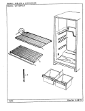 SHELVES & ACCESSORIES Diagram and Parts List for GNT15M42A CF01A Admiral Refrigerator