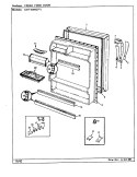 FRESH FOOD DOOR Diagram and Parts List for GNT15M42A CF01A Admiral Refrigerator