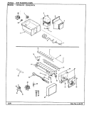 ICE MAKER & BIN Diagram and Parts List for CDNS24V9A BR86F Admiral Refrigerator
