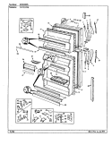 Part Location Diagram of 68473-3-WW Whirlpool Panel, f.f. door (wht