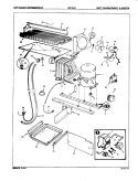 UNIT COMPARTMENT & SYSTEM Diagram and Parts List for NT15HX 9D01A Maytag Refrigerator