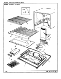 FREEZER COMPARTMENT Diagram and Parts List for NT23L9A BA99C Admiral Refrigerator