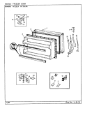 FREEZER DOOR Diagram and Parts List for NT23L9A BA99C Admiral Refrigerator