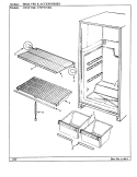 SHELVES & ACCESSORIES Diagram and Parts List for CNNT174KLA BF32C Maytag Refrigerator