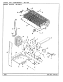 UNIT COMPARTMENT & SYSTEM Diagram and Parts List for NNT156LA CC02B Admiral Refrigerator