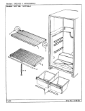SHELVES & ACCESSORIES Diagram and Parts List for NNT156LA CC02B Admiral Refrigerator
