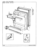 FRESH FOOD DOOR Diagram and Parts List for NNT156LA CC02B Admiral Refrigerator