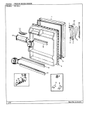 FRESH FOOD DOOR Diagram and Parts List for NT15L4A BA01E Admiral Refrigerator