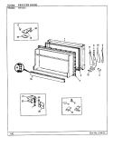 FREEZER DOOR Diagram and Parts List for NT15L4A BA01E Admiral Refrigerator