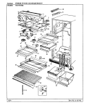 FRESH FOOD COMPARTMENT Diagram and Parts List for NENT198KA BC64A Admiral Refrigerator