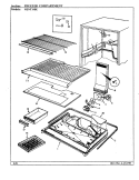 FREEZER COMPARTMENT Diagram and Parts List for NENT198KA BC64A Admiral Refrigerator