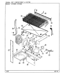 UNIT COMPARTMENT & SYSTEM Diagram and Parts List for AT21M9A DD66A Admiral Refrigerator
