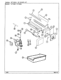 OPTIONAL ICE MAKER KIT Diagram and Parts List for AT21M9A DD66A Admiral Refrigerator